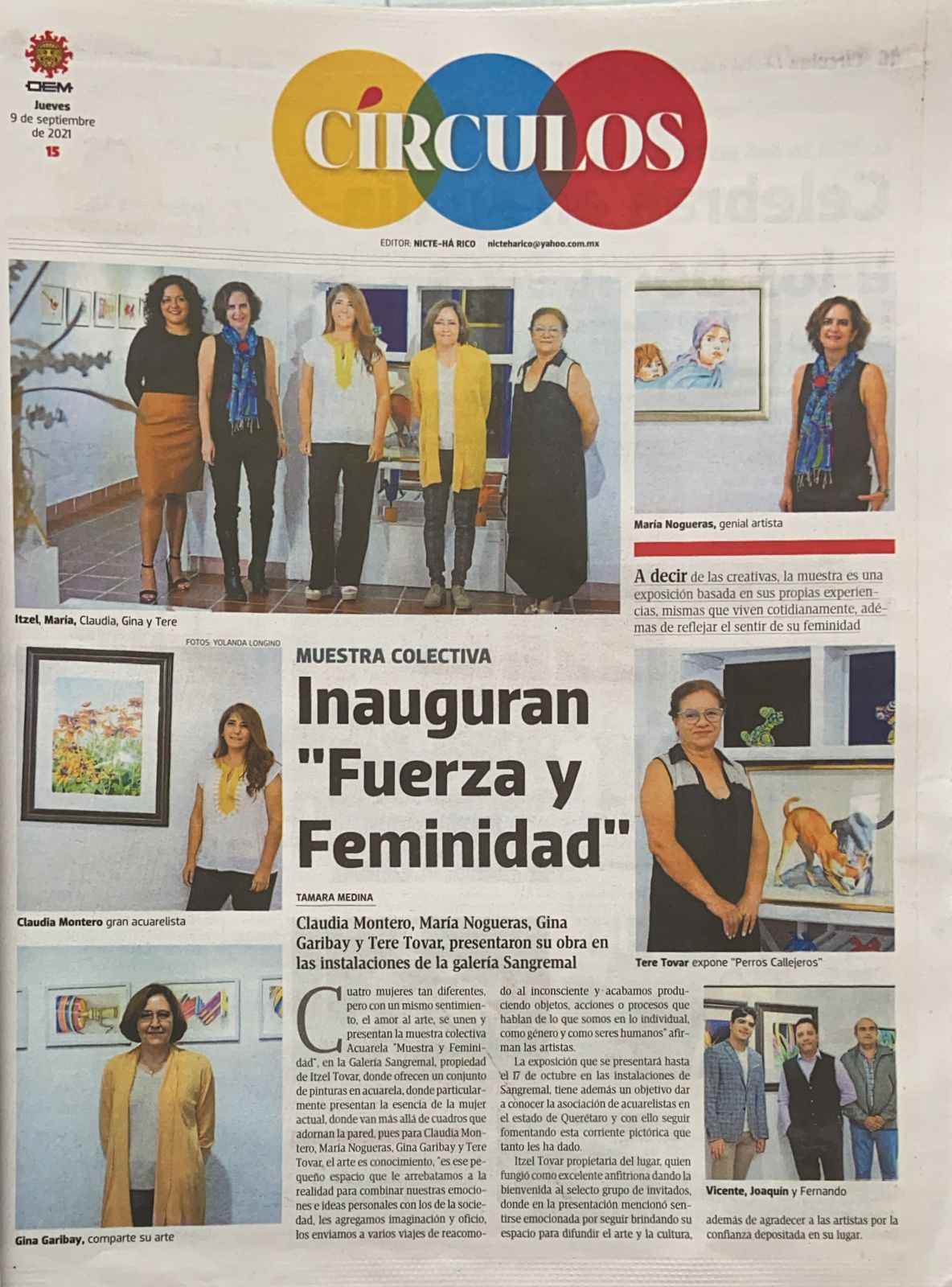 Exposición "Acuerela, fuerza y feminidad"